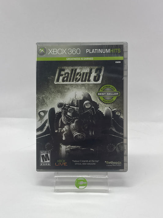Fallout 3 (Microsoft Xbox 360, 2008, Platinum Hits)