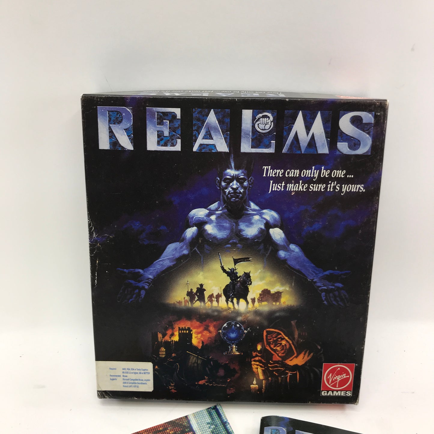 Realms (PC, 1991) Complete in Original Box Virgin Games 5.25" Floppy Discs