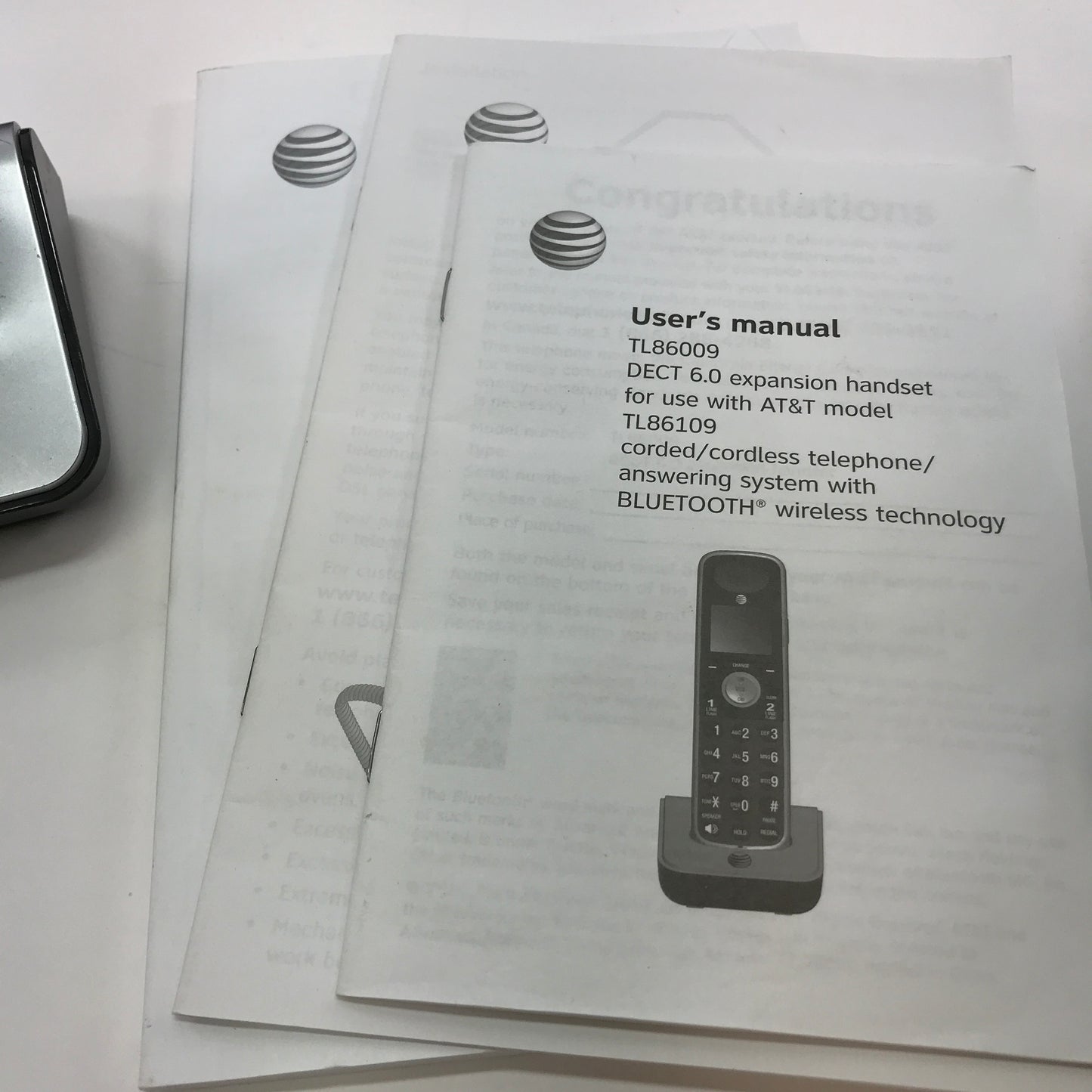AT&T TKL86109 Corded/Cordless Telephone w/ Answering System with Bluetooth