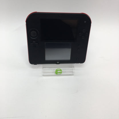 Nintendo 2DS Handheld Game Console FTR-001 Black/Red w 4 Games