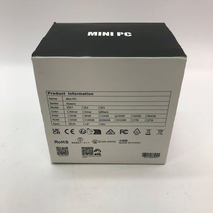 New KAMRUI E1 Alder Lake N97 2.0GHz 16GB RAM 256GB SSD Open Box Factory Sealed
