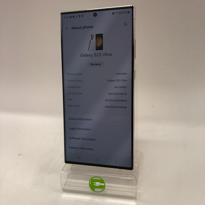 Unlocked Samsung Galaxy S23 Ultra 8GB RAM 256GB SM-S918U White