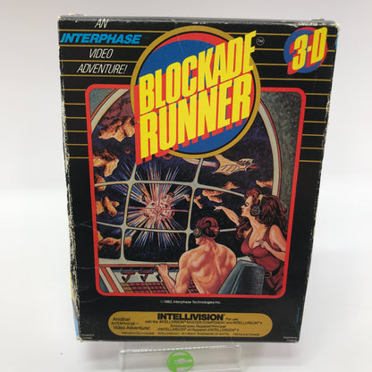 Blockade Runner I (Mattel Intellivision, 1983) CIB w/ Overlays