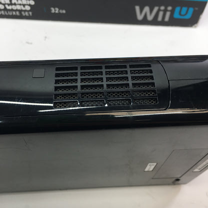Nintendo Wii U Video Game Console Black CIB Tested and Working w Both Games