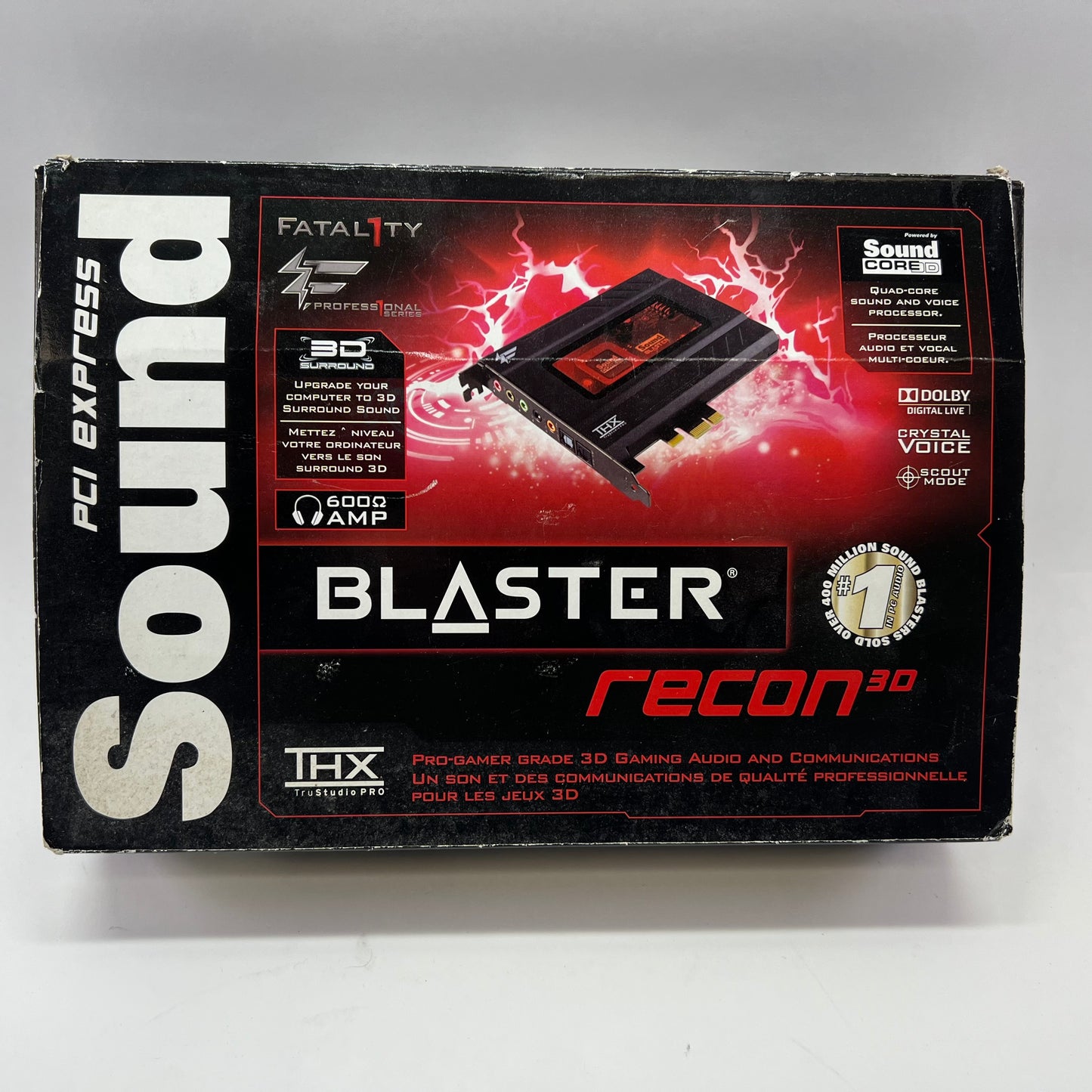 Fatal1ty Blaster Recon  3D Surround Sound Device for PC 70SB135400000
