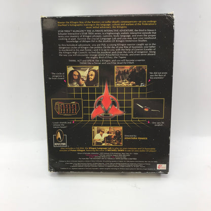 Star Trek Klingon (PC, 1996) Complete in Original Big Box w/ All Inserts, CIB
