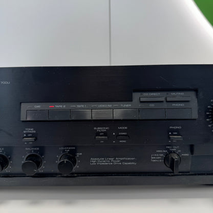 Yamaha AX-700U 110W 8-ohm 2 Channel Stereo Amp AMPG1US1BLK READ