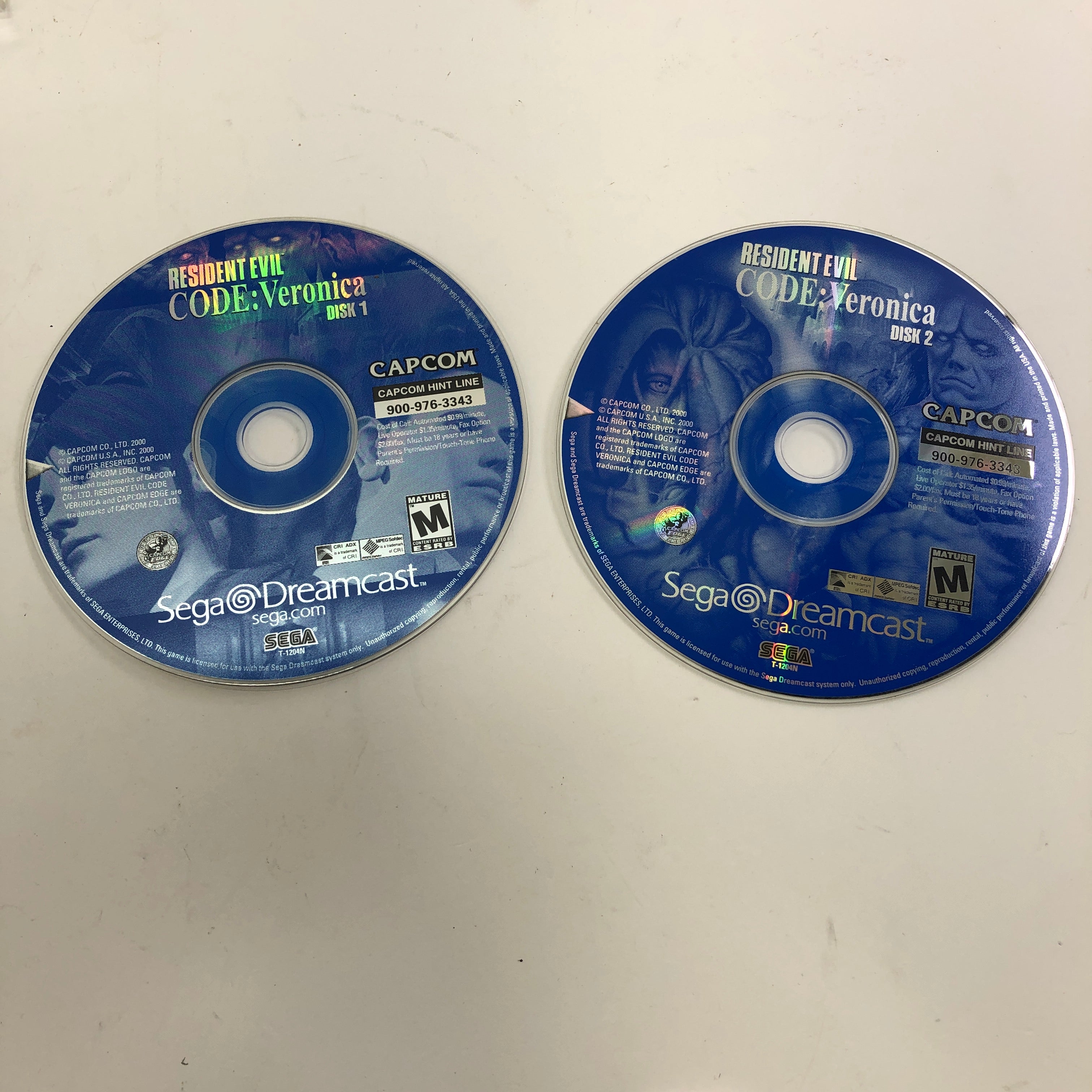 Code Veronica Disc Resident Evil CODE Veronica (Sega Dreamcast, 2000) Disc Only – PayMore ...