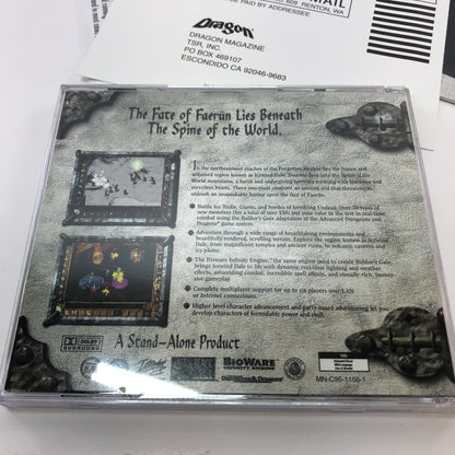 Icewind Dale (PC, 2000) w/ Original Big Box and Manual, No Map