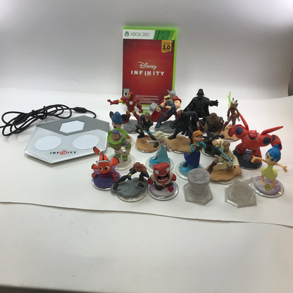 Disney Infinity 3.0 (Microsoft Xbox 360, 2015) w/ Base and 19 Figures, Game CIB