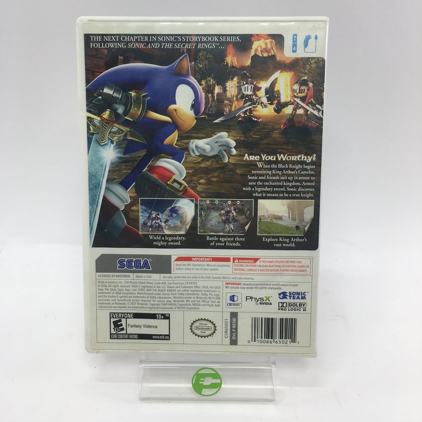 Sonic and the Black Knight (Nintendo Wii, 2009) CIB
