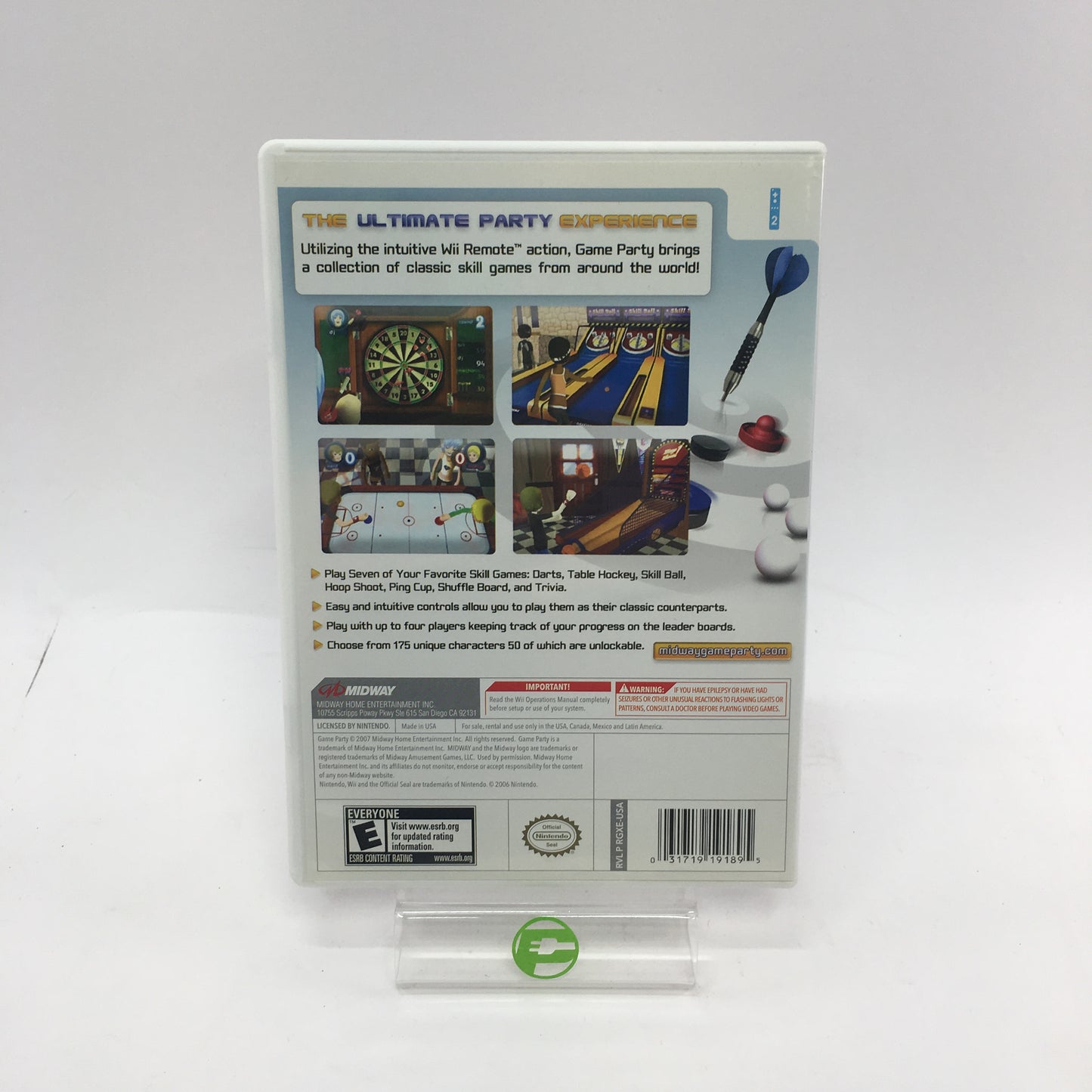 Game Party and Game Party 2 Nintendo Wii Game Bundle
