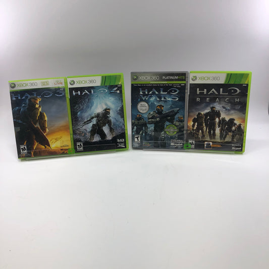 Halo Collection [Halo 3 CIB w Poster, 4, Reach, Wars] Microsoft Xbox 360 Games