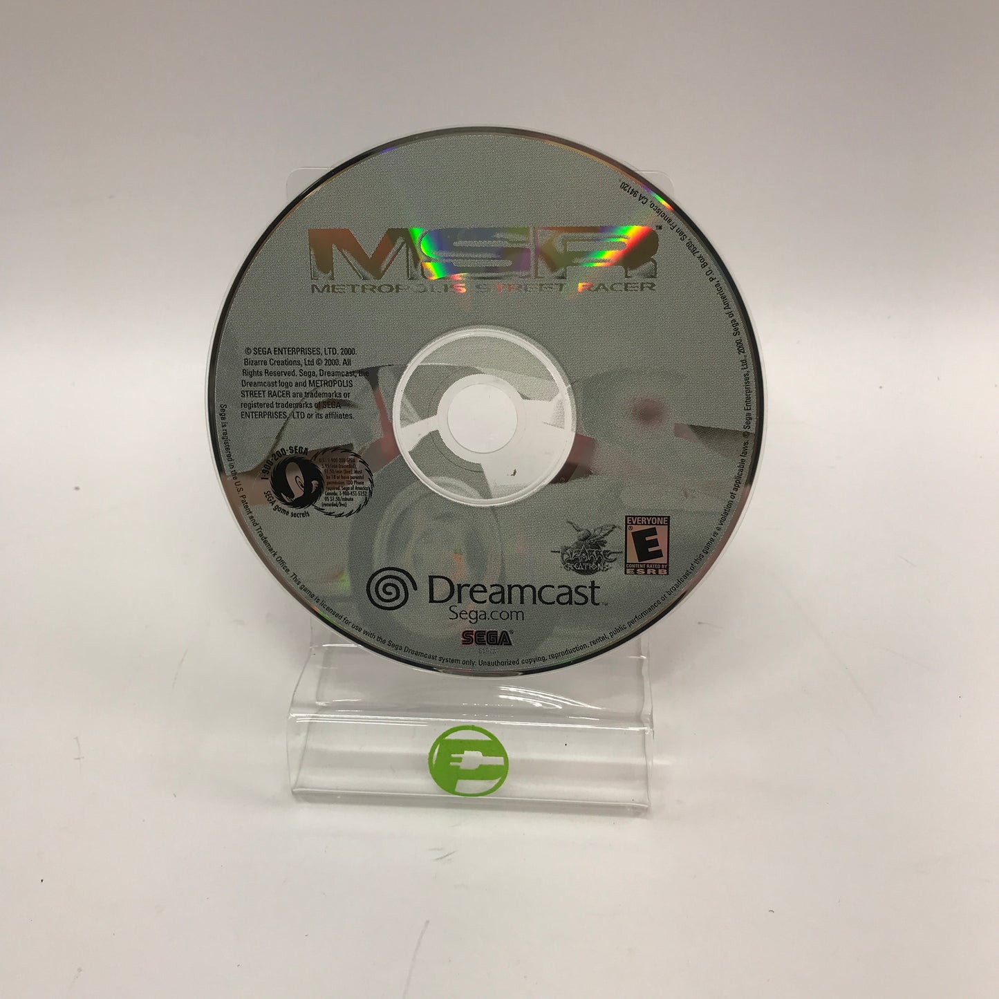Metropolis Street Racer (Sega Dreamcast, 2001) Disc Only
