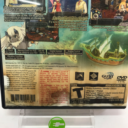 Mana Khemia 2: Fall of Alchemy (Sony PlayStation 2 PS2, 2009) CIB