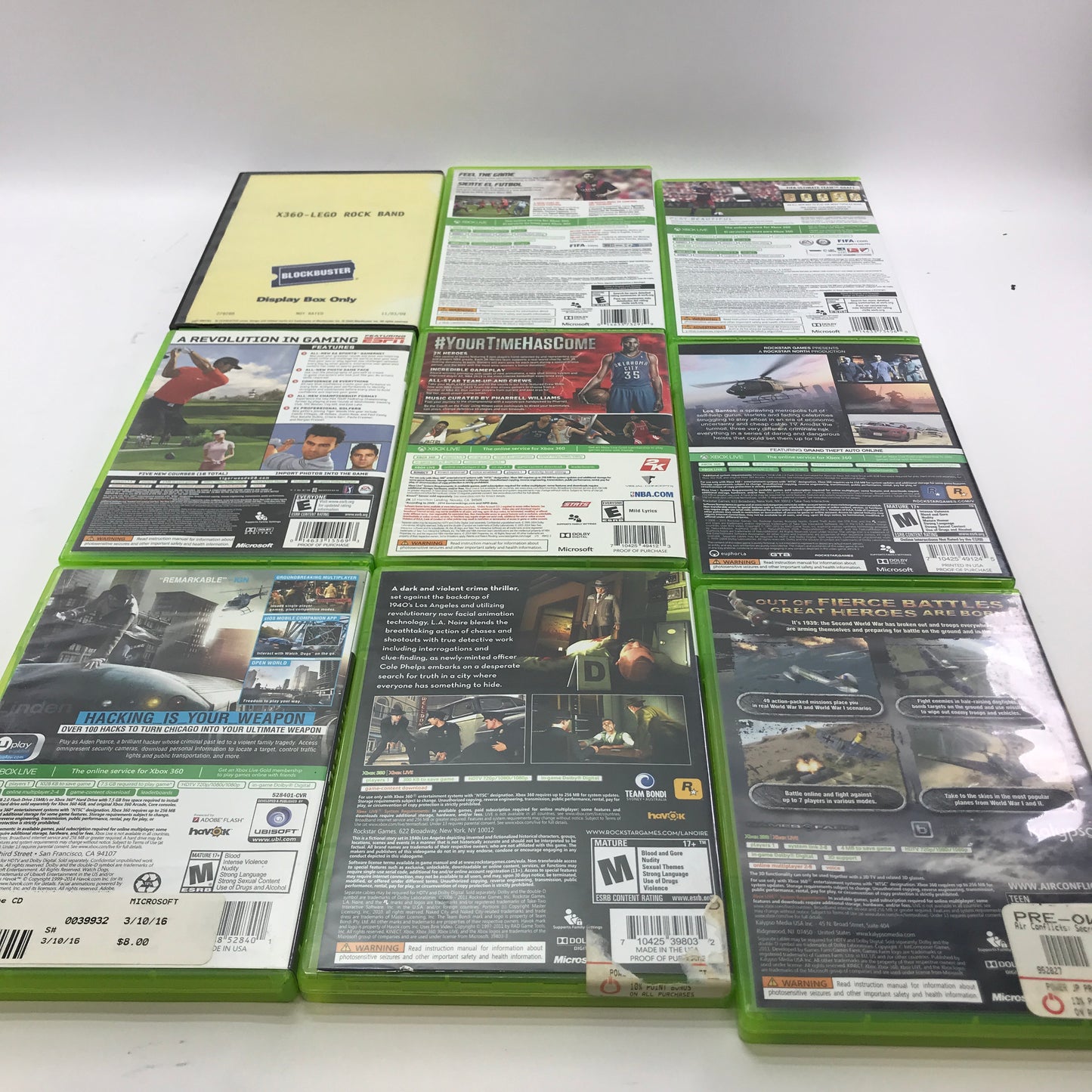 Lot of 133 Microsoft Xbox 360 Games [Call of Duty, Gears of War and More]