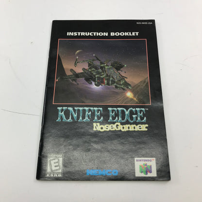 Knife Edge Nose Gunner (Nintendo 64 N64, 1998) w/ Original Instructional Manual