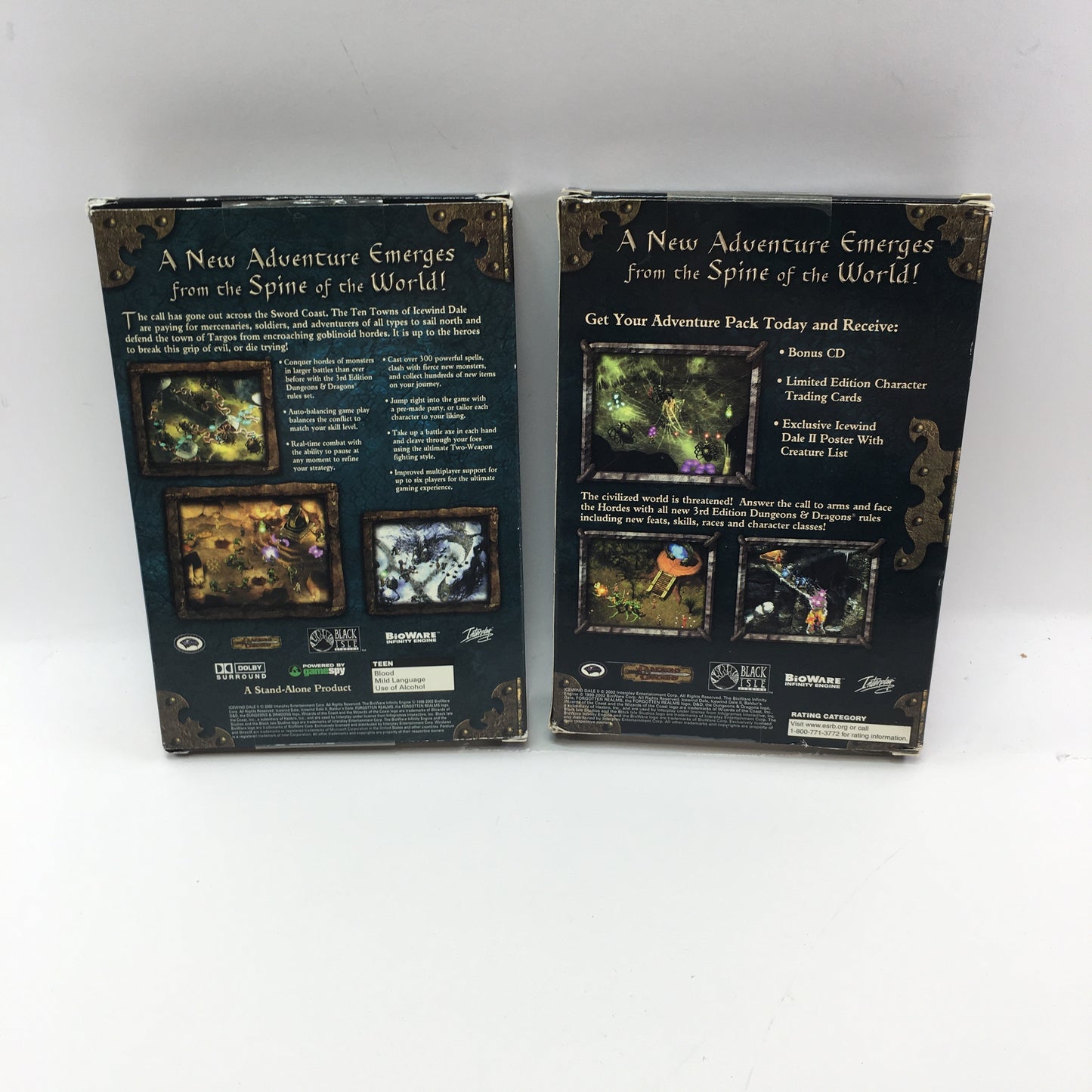 Icewind Dale II and Adventure Pack w Trading Cards and Bonus Disc for PC