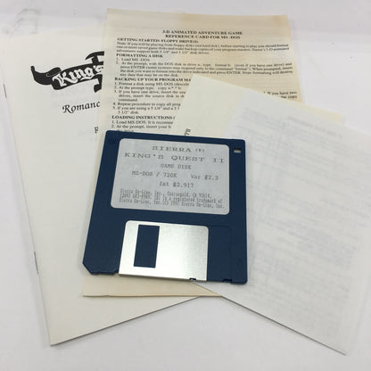 King's Quest II: Romancing the Throne [Sierra's Starter Pack] (PC, 1986) CIB
