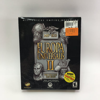 New Europa Universalis II (PC, 2001) Factory Sealed Big Box PC Game