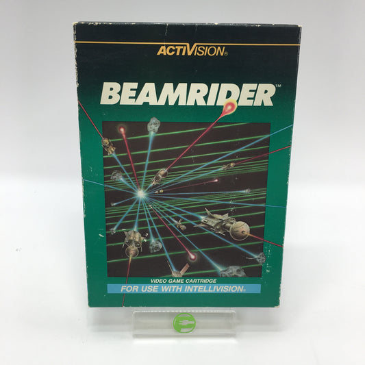 Beamrider (Mattel Intellivision, 1982) Complete in Original Box w/ Overlays, CIB