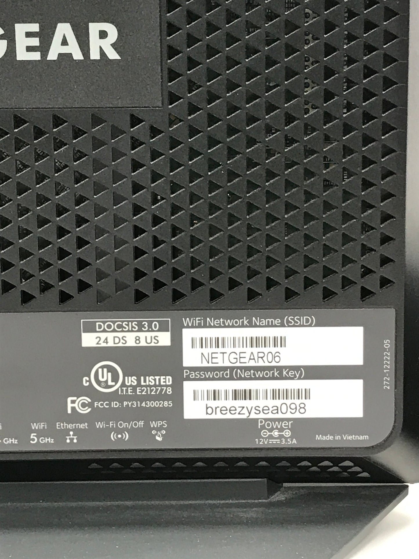 Netgear Nighthawk C7000 Cable Modem WiFi Router Combo AC1900 DOCSIS 3.0 Tested