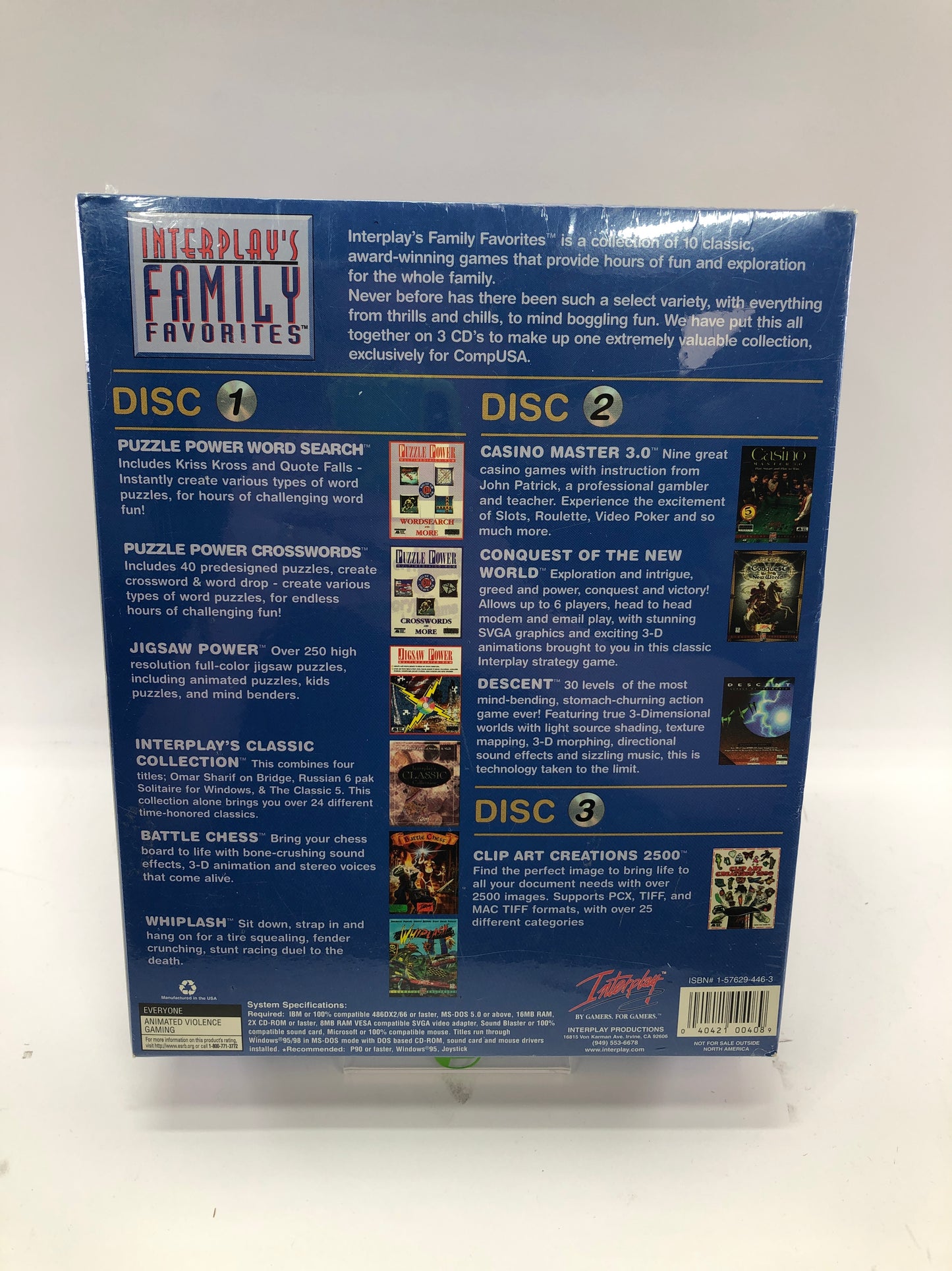 New Interplay's Family Favorites (PC, NaN) Factory Sealed