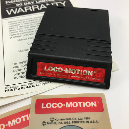 Loco-Motion (Mattel Intellivision, 1981) Complete in Original Box w Overlays CIB