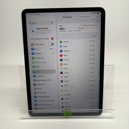 Unlocked Apple iPad Pro 11" 4th Gen 128GB Silver MP553LL/A