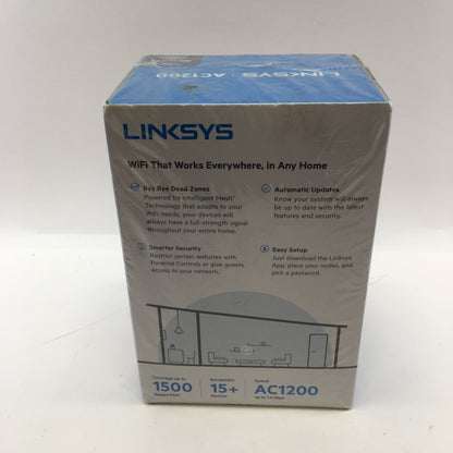 New Linksys Ac1200 VELOP Dual-Band Router Whole Home Wi-Fi 5 System