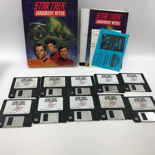 Star Trek Judgment Rites (PC, 1993) Complete in Original Box w All Inserts CIB