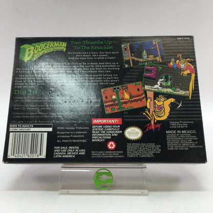 Boogerman A Pick and Flick Adventure (Super Nintendo SNES, 1995)