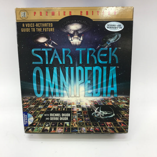 Star Trek Omnipedia (PC, 1995) Complete in Original Box, CIB