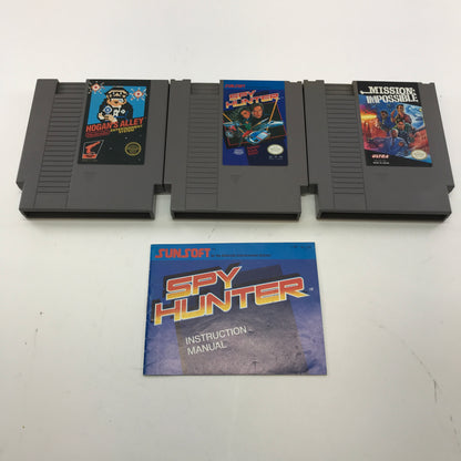 Lot of 3 Nintendo NES Games Shooting