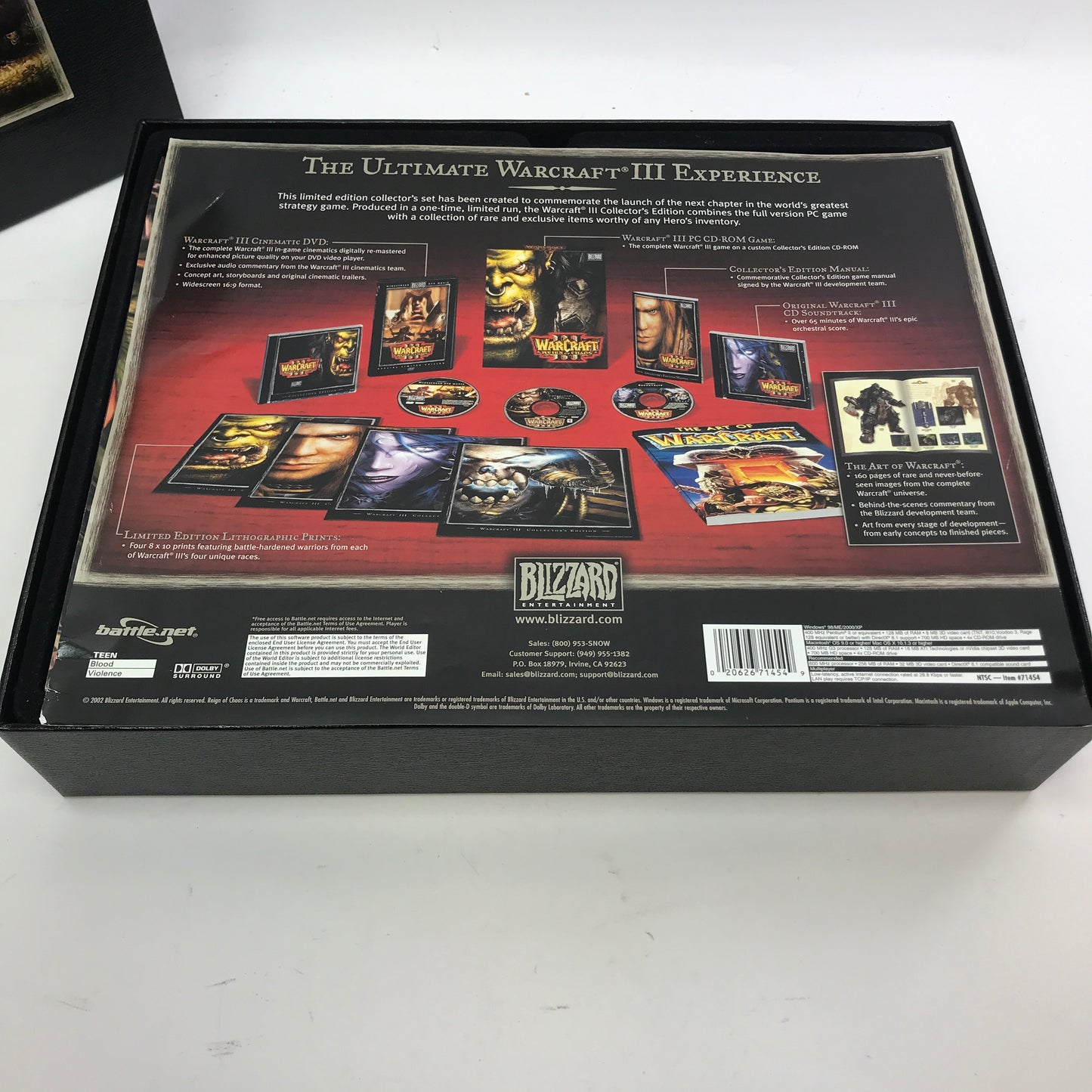 Warcraft III: Reign of Chaos [Collector's Edition] (PC, 2002) CIB