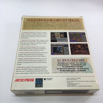 Sid Meier's Civilization [2-5] and Avalon Hill's Advanced Civilization for PC