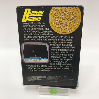 Blockade Runner I (Mattel Intellivision, 1983) CIB w/ Overlays
