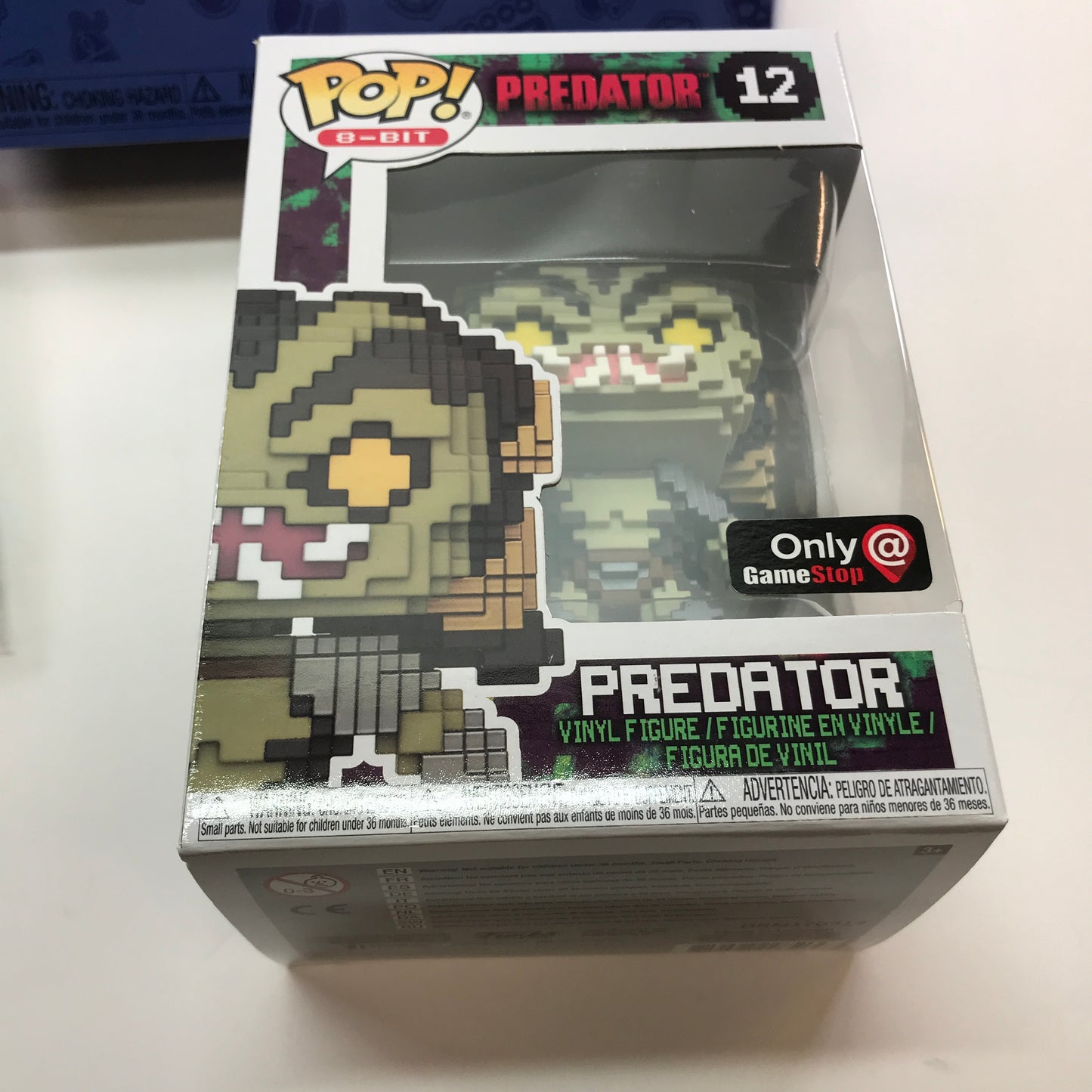New Funko Pop  8-bit Preadator  Collectable Vinyl Figure w Lanard and Socks #12