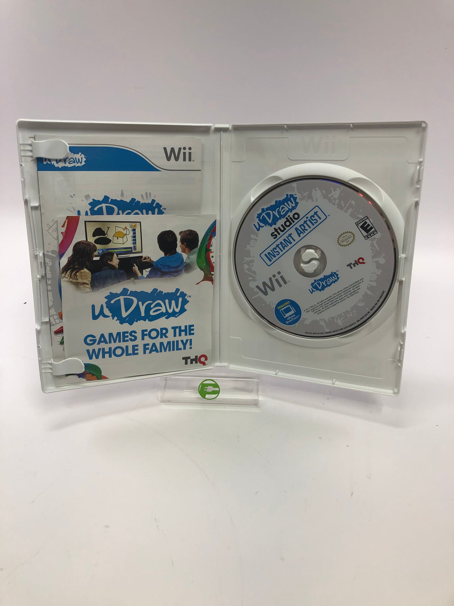 Nintendo Wii uDraw Tablet Black w 3 Games [Pictonary, andUDraw Studio Disc Only]
