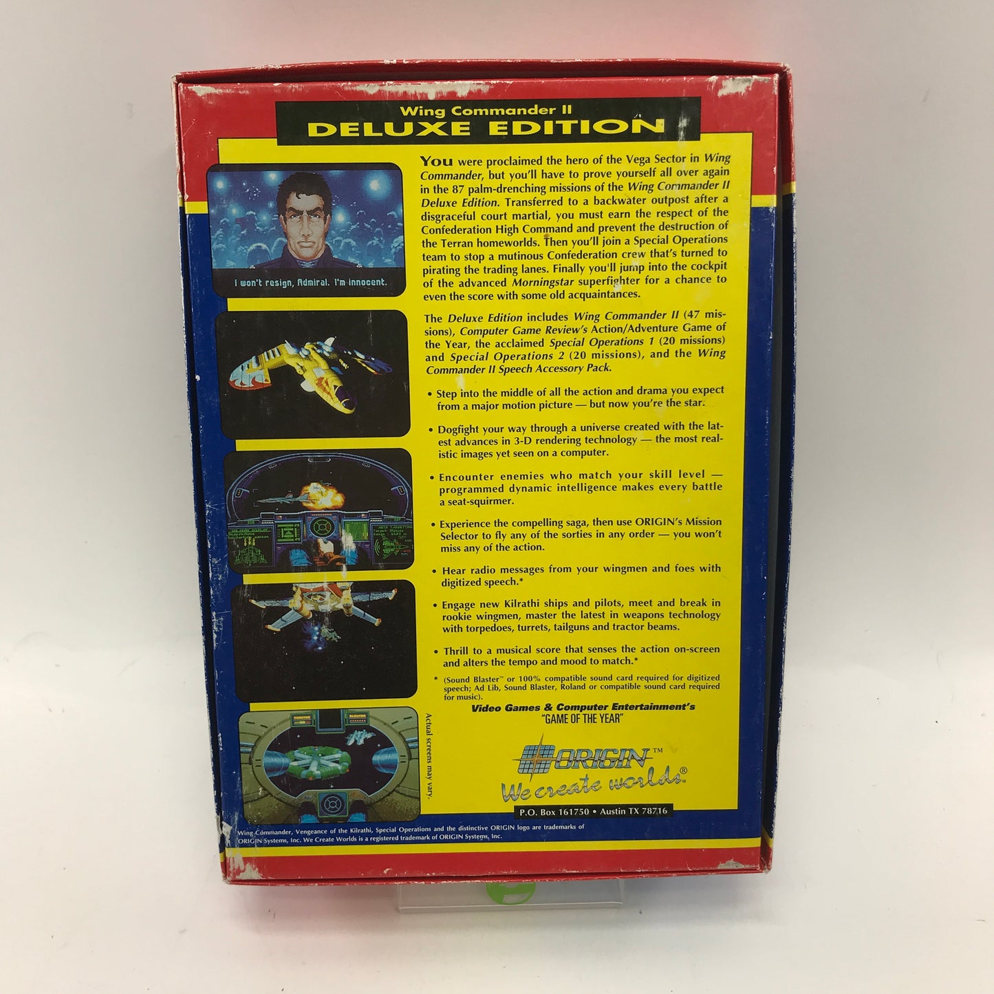 Wing Commander II: Vengeance of the Kilrathi [Deluxe Edition] (PC, 1991) CIB