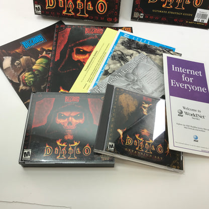 Diablo II (PC, 2000) w/ Lord of Destruction and Strategy Guide, CIB