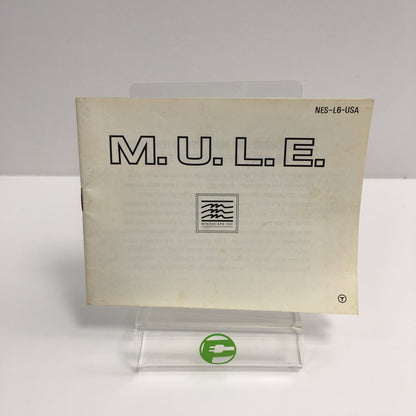 M.U.L.E. (Nintendo NES, 1985) Tested Works