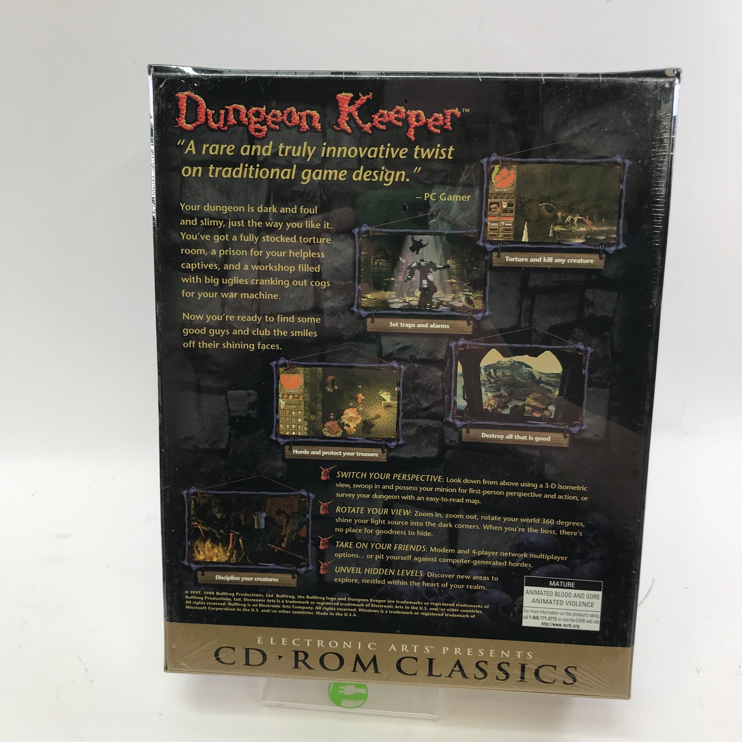 New Dungeon Keeper (PC, 1997) Factory Sealed CD-Rom Classics