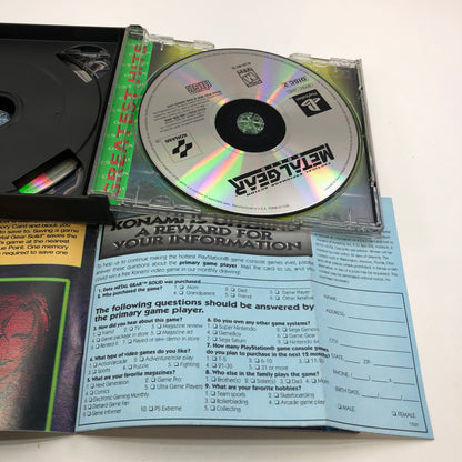 Metal Gear Solid [Greatest Hits] (Sony PlayStation 1 PS1, 1998) CIB