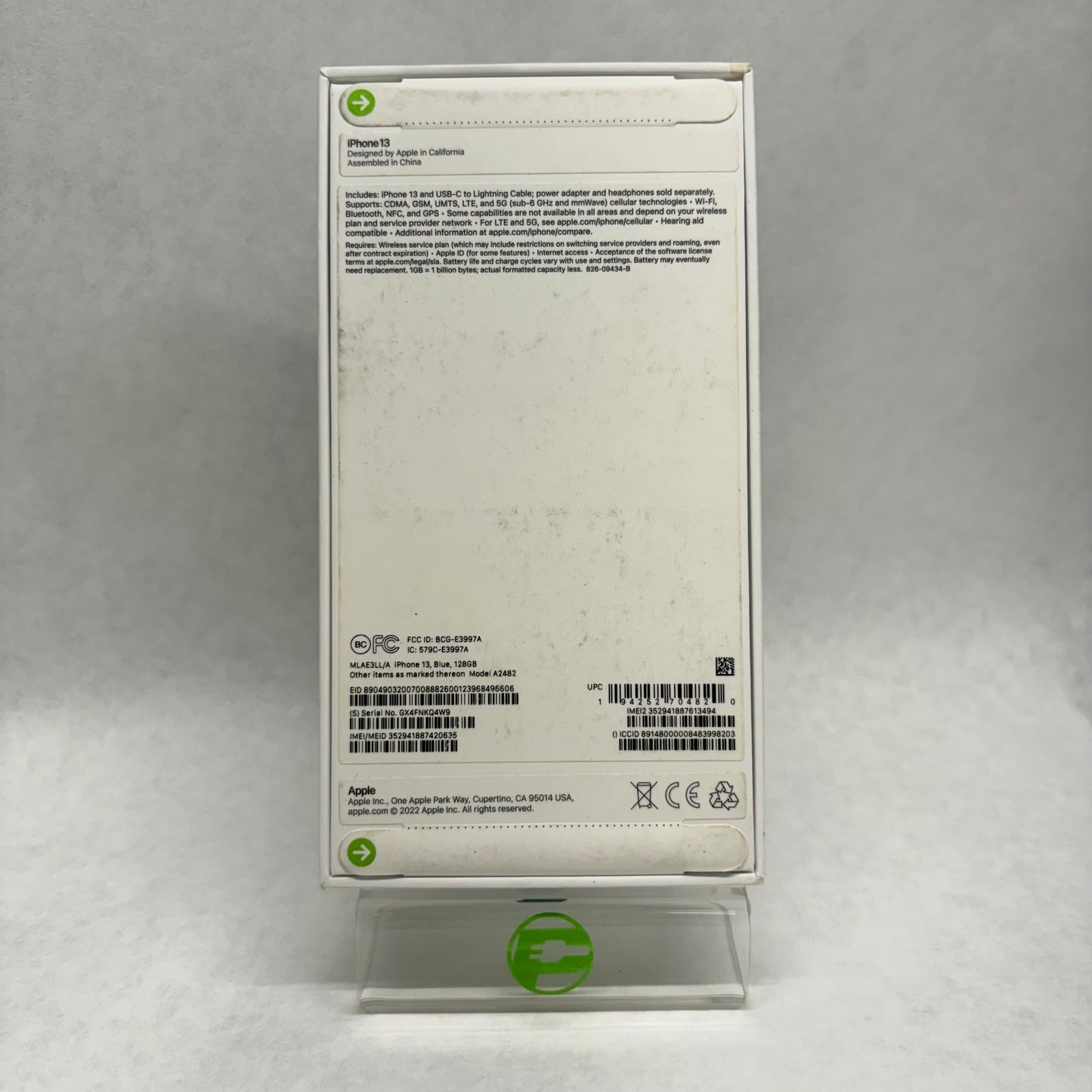 New Factory Unlocked Apple iPhone 13 128GB Blue MLAE3LL/A