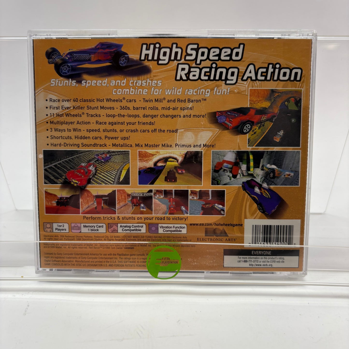 Hot Wheels Turbo Racing (Sony PlayStation 1 PS1, 1999)