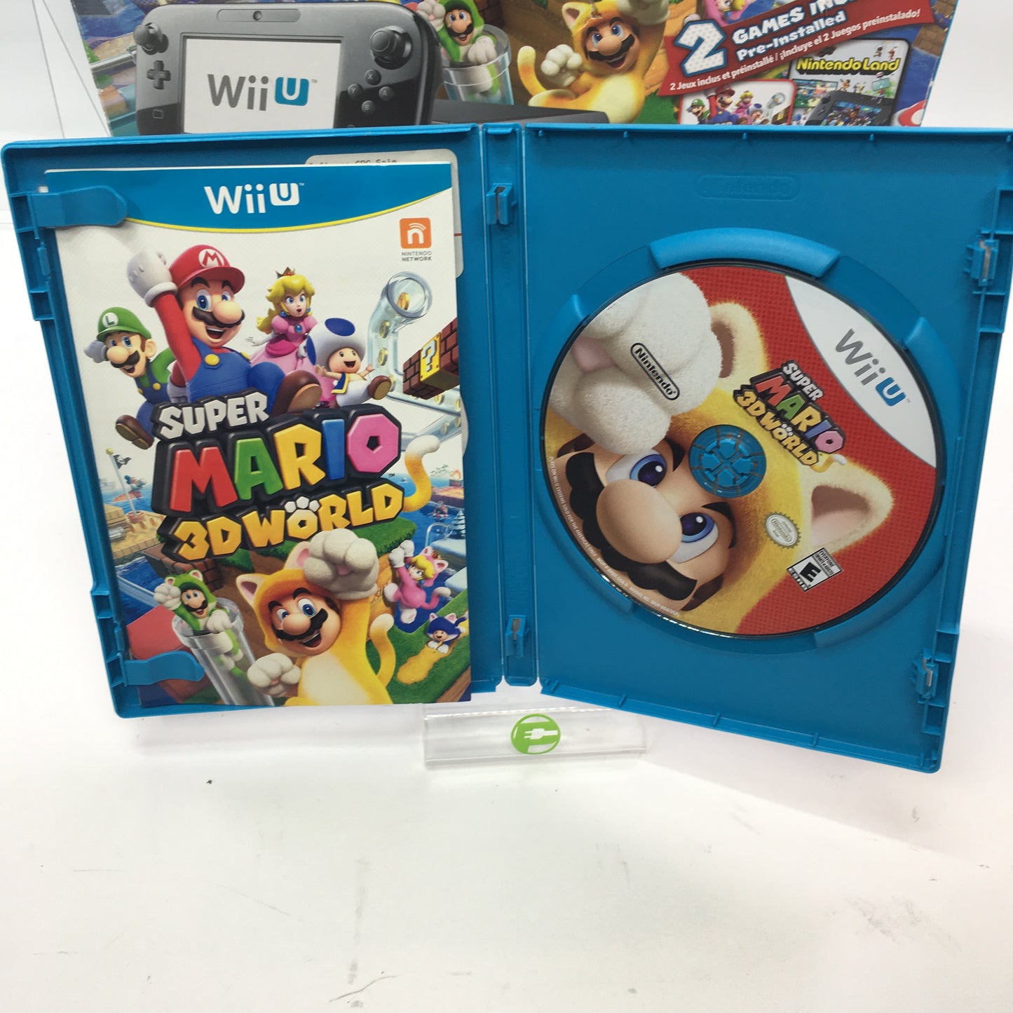 Nintendo Wii U Video Game Console Black CIB Tested and Working w Both Games