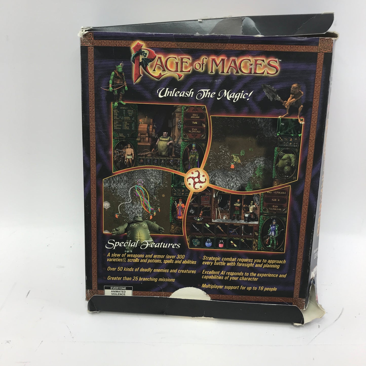 Rage of Mages (PC, 1997) w/ Original Big Box and Manual, CIB