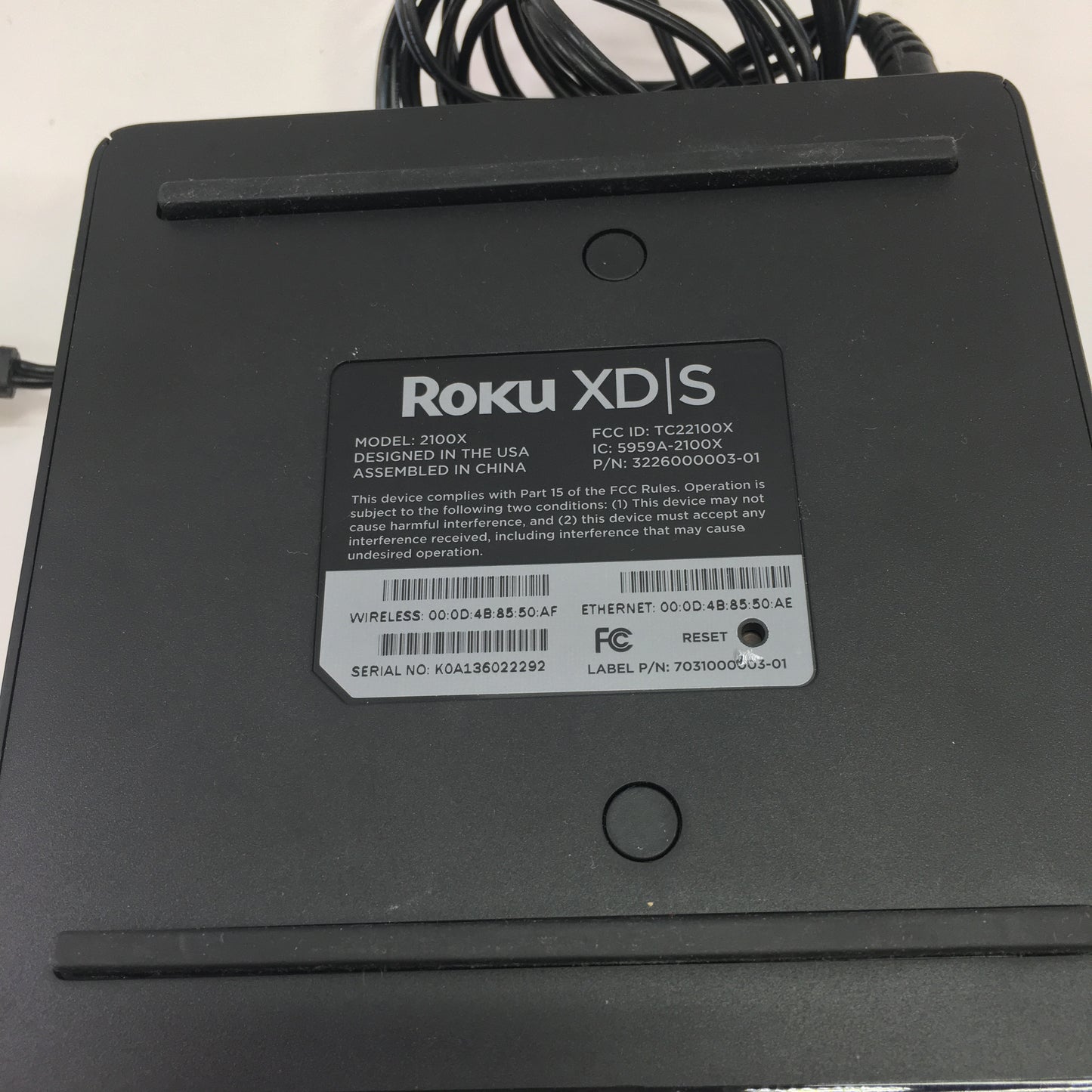 Roku XD/S Wireless Media Streaming 2100X w/ Remote