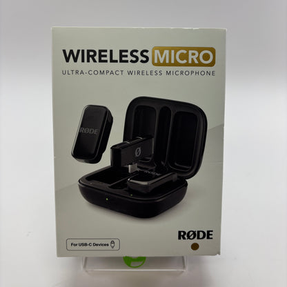 New Rode Wireless Micro C Black Ultra compact microphone